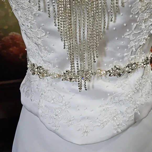 Morning Sunshine is a unique 7pc. one-of-a-kind  Bridal Tiara Ensemble - Picture 5 of 10